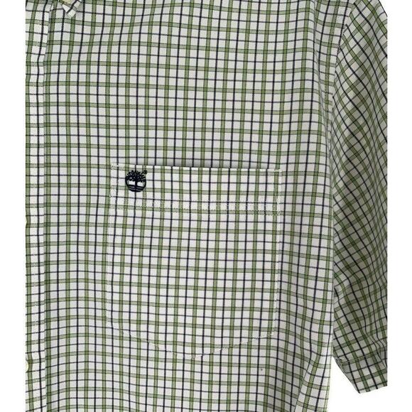 Timberland Shirt Men Size Large Short Sleeve Regular Fit Button Front Pocket Top - Picture 6 of 9